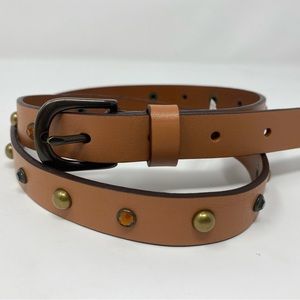 Studded Camel Belt